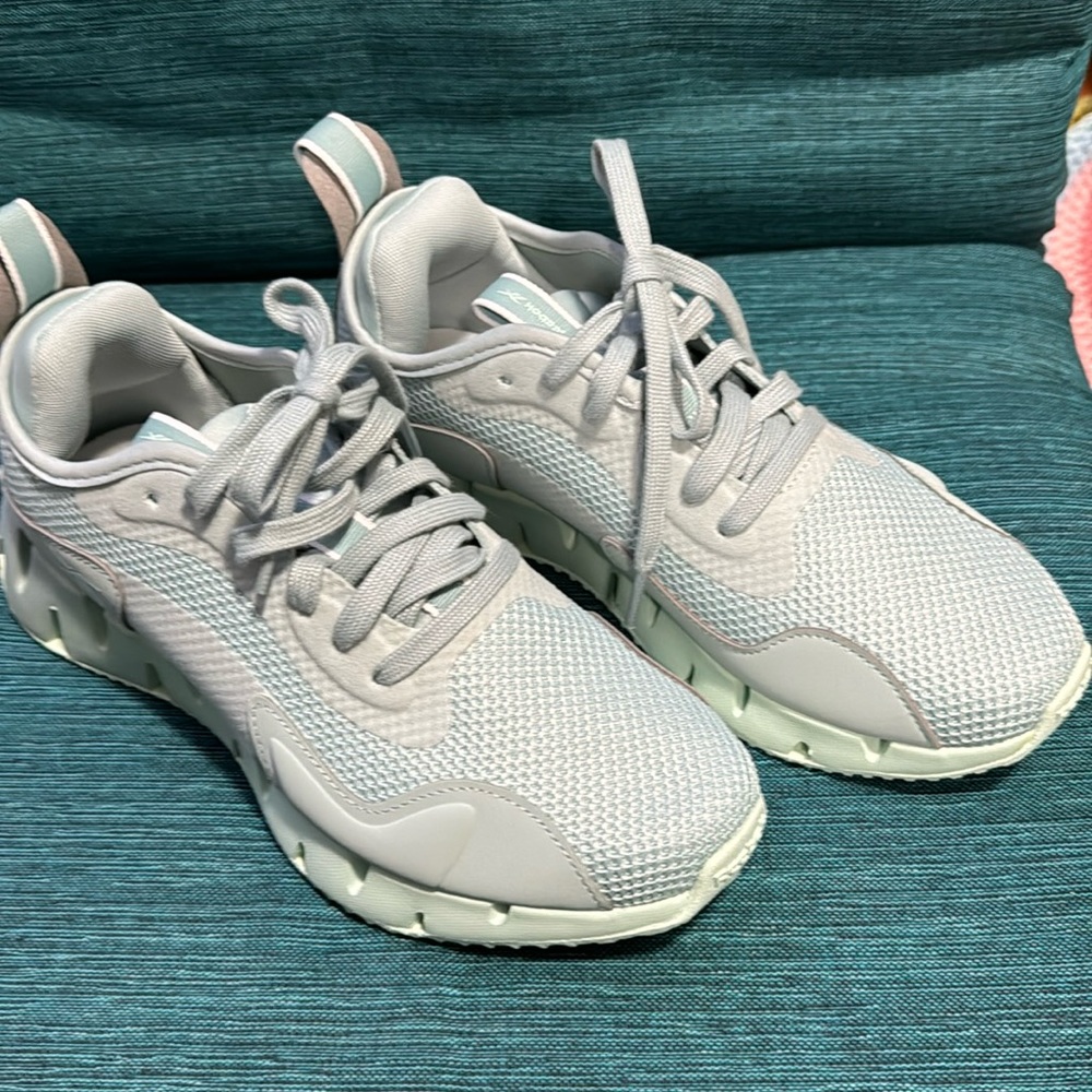 Reebok Zig Dynamica Seaside Grey/Mist Women's Running Shoes Size 8.5 New No box